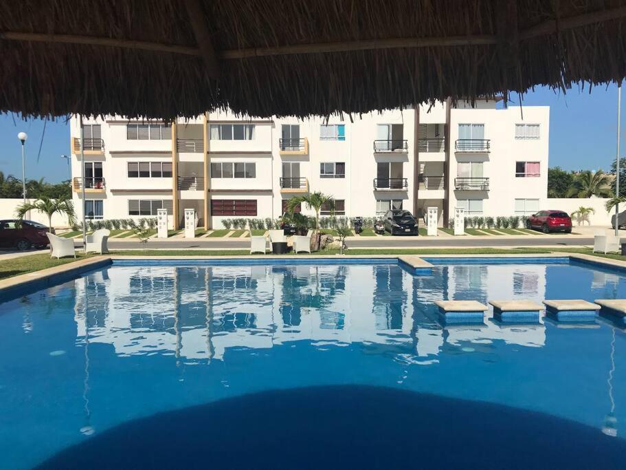 プレヤデルカーメンDepa De Playa C/Alberca Cerca De La 5A Avenidaアパートメント エクステリア 写真